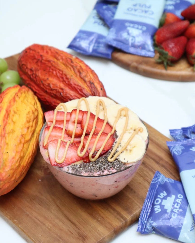 WOW CACAO - Cacao fruit pulp (4 superfruit packs of 100 g)
