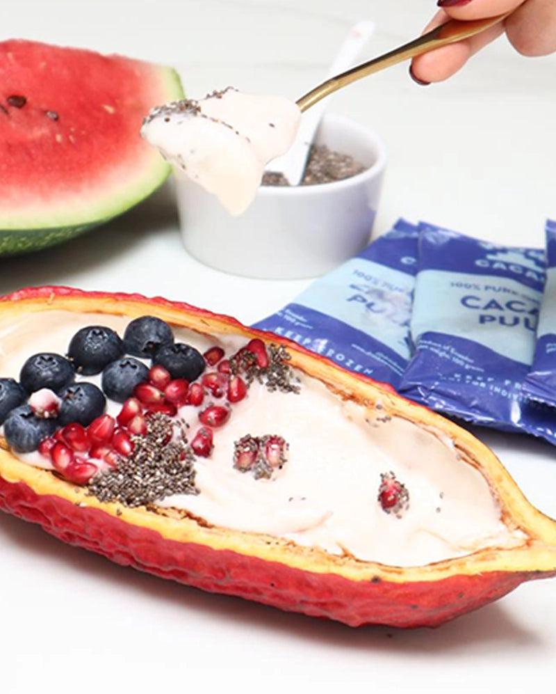 WOW CACAO - Cacao fruit pulp (4 superfruit packs of 100 g)